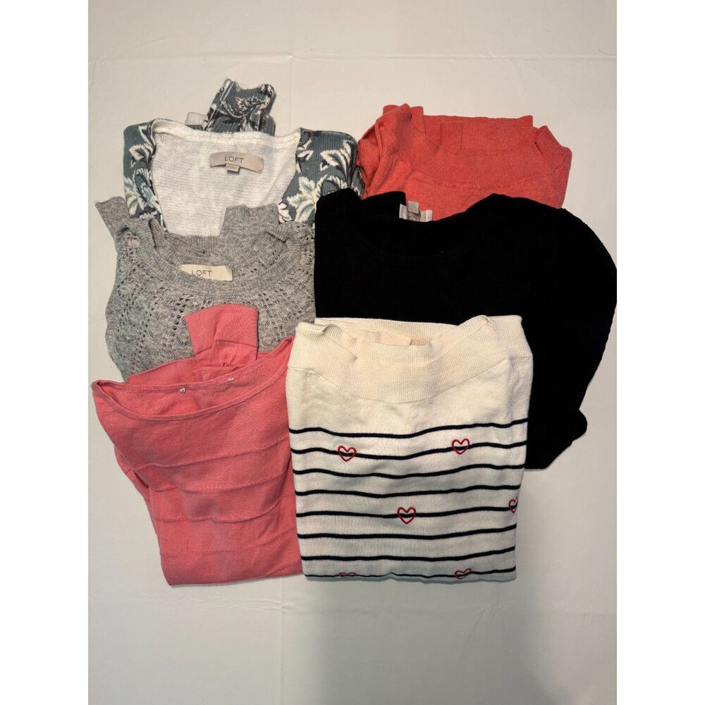 Bundle (6) Loft Casual Long Sleeve Sweaters